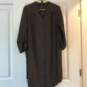 Mid length geoprint T-shirt dress